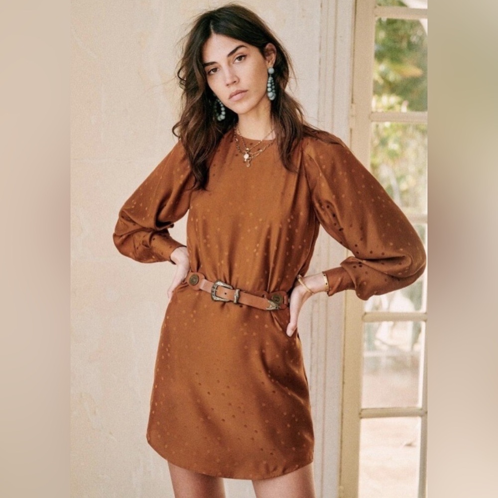 Sezane Erell Dress Caramel - Size 36